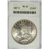 Image 1 : 1887 MORGAN DOLLAR ANACS MS65 GEM! BLAST WHITE!