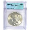 Image 1 : 1934-D PEACE DOLLAR ICG MS62 WHITE