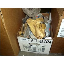 BOX OF MISC. PLUMBING ACCESSORIES (print sequence:) 2024