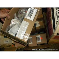 BOX OF MISC. CAPS & POWER SUPPLIES (print sequence:) 2023