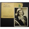 Image 1 : Original 1930's Betty Davis Autograph on 5x7 Fan Portrait