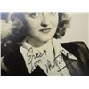 Image 2 : Original 1930's Betty Davis Autograph on 5x7 Fan Portrait