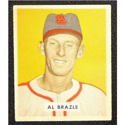 1949 BOWMAN #126B  AL BRAZLE  PRINTED  ROOKIE  EX-MT