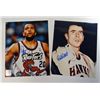 Image 1 : 2 NBA 8 x 10 color Autographed photos.  Damon Stoudemire & Bob Pettit.