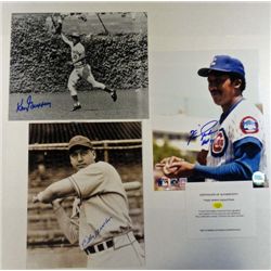 3 - MLB Autographed 8x10 photos.  Ken Griffey Sr, Billy Herman, Fergie Jenkins.