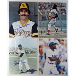 4 MLB Autographed 8x10 Color Photos. Rollie Fingers, Tiant, Devereaux,  Irwin.