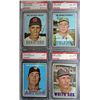 Image 1 : 4 - 1967 TOPPS BASEBALL PSA.  #8 NM7, #9, 17, 27 ALL NM-MT 8.