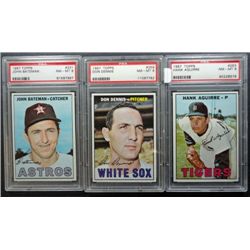 3 - 1967 TOPPS BASEBALL PSA  NM - MT 8  #231, #259, #263