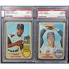 Image 1 : 2 - 1968 TOPPS BASEBALL PSA  MINT 9  #412, #413
