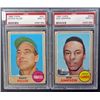 Image 1 : 2 - 1968 TOPPS BASEBALL PSA  MINT 9  #459, #461