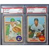 Image 1 : 2 - 1968 TOPPS BASEBALL PSA  MINT 9  #467, #484