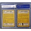 Image 2 : 2 - 1968 TOPPS BASEBALL PSA  MINT 9  #578, #591