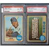 Image 1 : 2 - 1968 TOPPS BASEBALL PSA  #574 MINT 9,  #420 NM-MT 8.