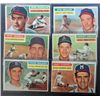 Image 1 : 6 - 1956 Topps Baseball Cards.  Nice EX Lot - (1 VG)