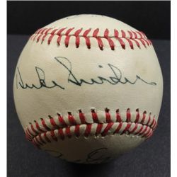 Pee Wee Reese, Duke Snider, and Carl Erskine Autographed Baseball.