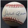 Image 1 : Hank Aaron Autographed Baseball.