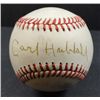 Image 1 : Carl Hubbell  Autographed Baseball.