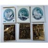 Image 1 : 3 - 23K Gold Bleachers Card, Ford, Griffey Jr & Jeter.