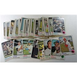 100 - different 1973 Topps Baseball Cards.