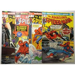 4 - 1975 The Amazing Spider-Man Comic Lot.