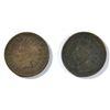 Image 1 : 1866 GOOD & 1869 AG INDIAN HEAD CENTS