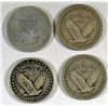 Image 2 : 4-1917 TYPE 1 STANDING LIBERTY QUARTERS "GRADING SET" ( GOOD, VG, FINE, VF)