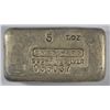 Image 1 : RARE! 5 OZ ENGELHARD SILVER BAR SERIAL # 056037! POURED STYLE!
