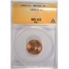 Image 1 : 1956-D LINCOLN CENT ANACS MS-63 RB