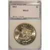 Image 1 : 1882 MORGAN DOLLAR PCI MS62