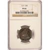 Image 1 : 1869 SEATED QUARTER NGC PROOF 65 SUPER COLOR!