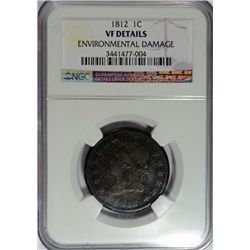 1812 Large Cent NGC VF Nice!   DETAILS