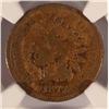 Image 2 : 1877 INDIAN CENT NGC FINE, CLEANED