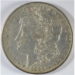 1889 MORGAN DOLLAR AU