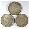 Image 1 : 1922-P,D,S PEACE DOLLAR SET