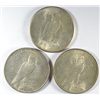 Image 2 : 3 PEACE DOLLARS AU 2-1922, 23-S