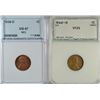 Image 1 : 1938-D LINCOLN CENT NNC MS67 RED & 1944- D/S LINCOLN CENT PCI VF-25