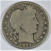 Image 1 : 1914 BARBER HALF DOLLAR GOOD