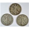 Image 1 : 3-1927-S WALKING LIBERTY HALF DOLLARS "GRADING SET"  (GOOD,VG,FINE)