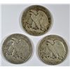 Image 2 : 3-1927-S WALKING LIBERTY HALF DOLLARS "GRADING SET"  (GOOD,VG,FINE)
