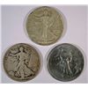 Image 1 : 3-1918-D WALKING LIBERTY HALF DOLLARS "GRADING SET" (GOOD, VG,FINE)