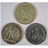 Image 2 : 3-1918-D WALKING LIBERTY HALF DOLLARS "GRADING SET" (GOOD, VG,FINE)