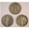 Image 1 : 3-1919 WALKING LIBERTY HALF DOLLARS "GRADING SET" (AG,GOOD,VG)