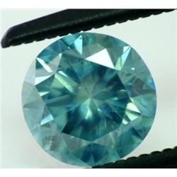 0.67 Ct Greenish Blue Si1 Round Natural Diamond