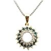 Image 2 : Blue & white Diamond solid Gold Pendant