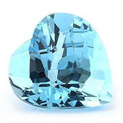 13.83 Ct. Genuine Swiss Topaz Heart Cut