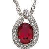 Image 2 : 1.37 ct African Ruby & solid Gold Pendant