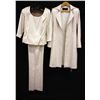 Image 1 : Louise three piece set long jacket & pants, size 8; with blouse, size Medium