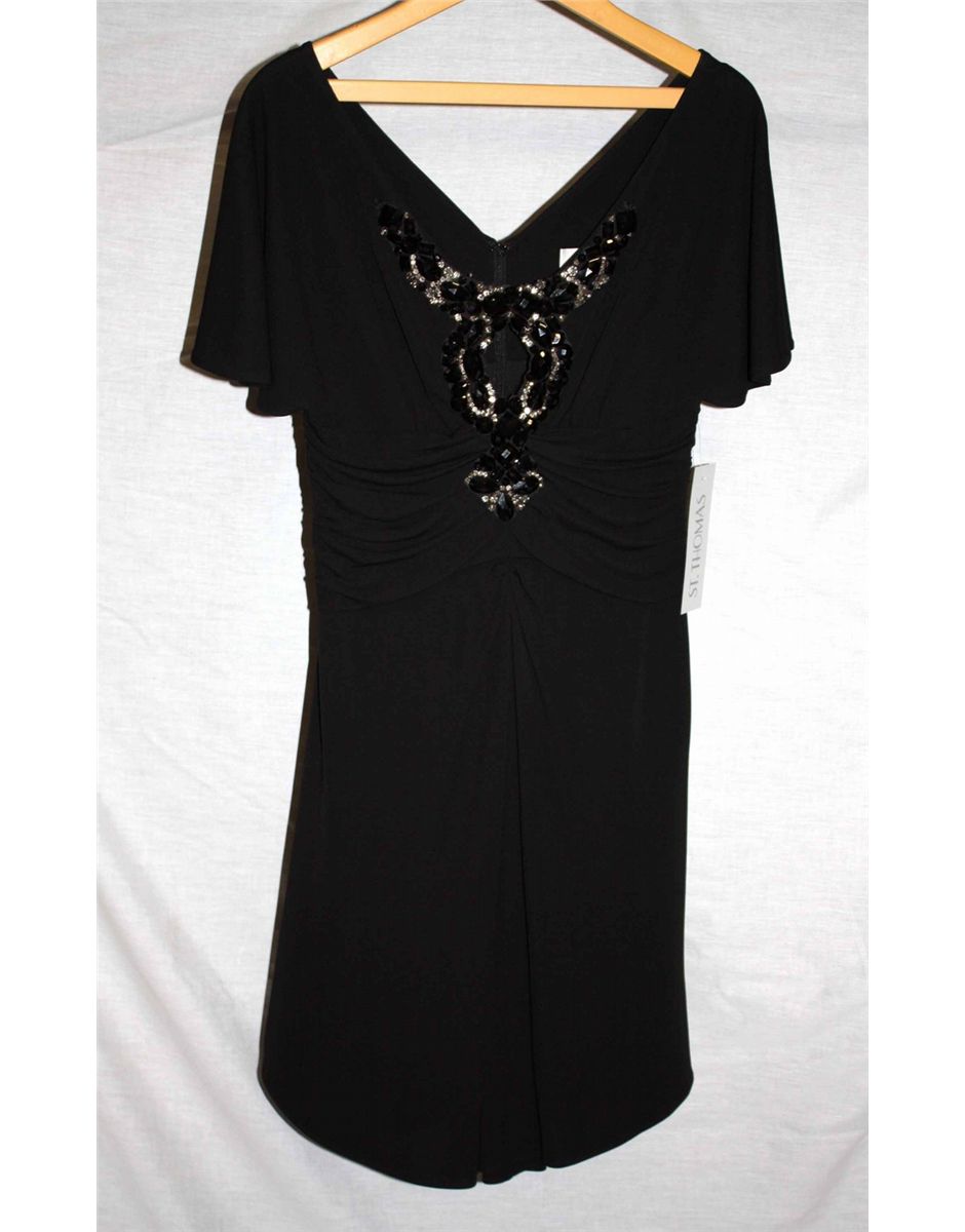Badgley Mischka black dress, size 12