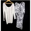 Image 1 : Lot [2] PIECES:  [1] Jay Godfrey snake print dress, size 12 and [1] Roberto Cavalli print tunic, siz