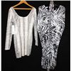 Image 2 : Lot [2] PIECES:  [1] Jay Godfrey snake print dress, size 12 and [1] Roberto Cavalli print tunic, siz